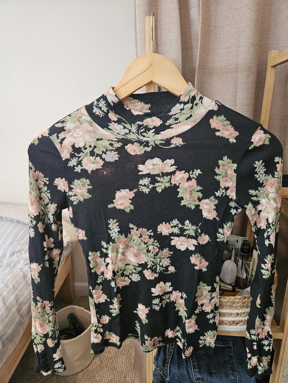 Sezane Felix Jumper Large Bouquet Print - Size XS